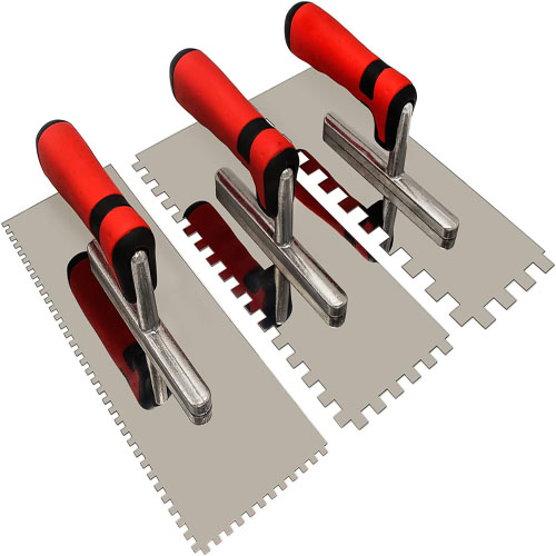 Stainless Steel Square Notch Tile Trowel Toothed Scraper For Tiling Wall Plastering Trowel And Tile Workers' Tools